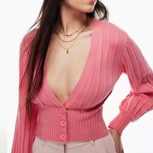 Wilfred Plunge Front Cardigan